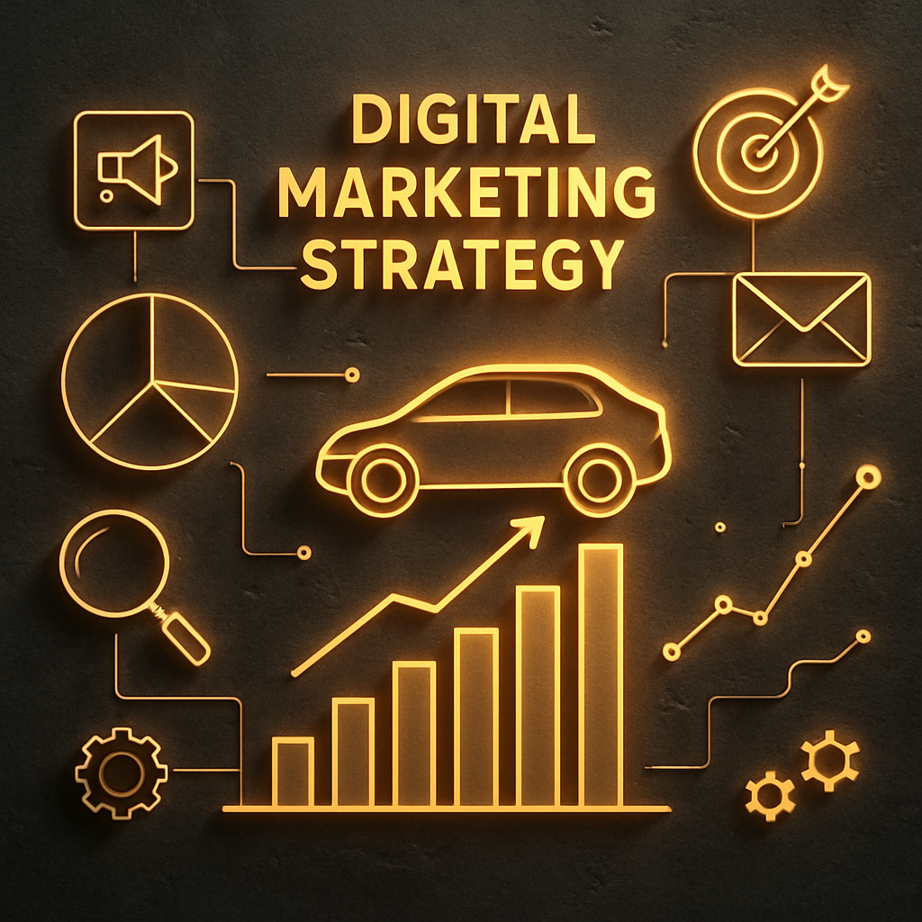 Digital marketing strategy abstract